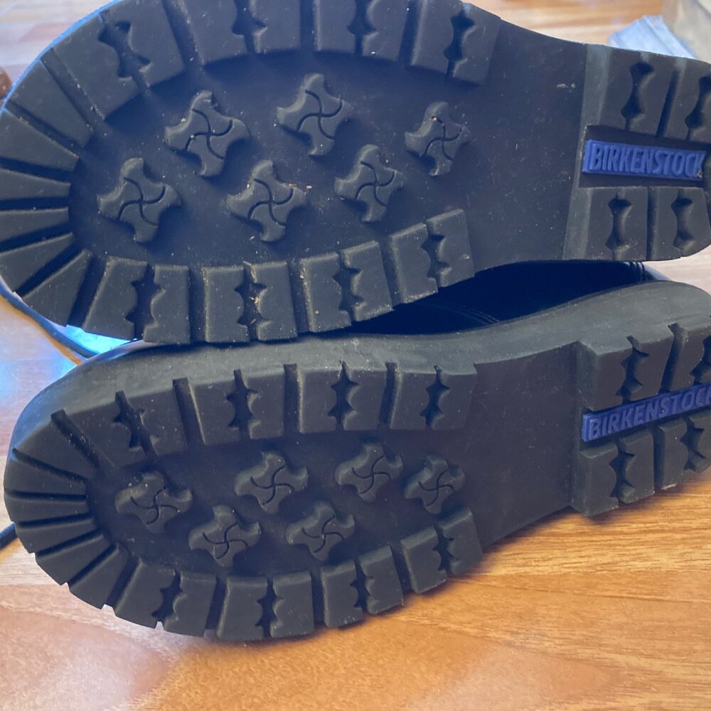 EUC Black Leather Birkenstock Trones 36 Regular Combat Boots 5 - 6 - Picture 5 of 6